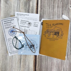 Camel The Superior Labor T.S.L Kurashiki × traveler's company traveler's factory traveler's notebook edition copertina in pelle formato passaporto
