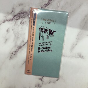 2021 midori Traveler’s company Traveler’s Notebook Traveler’s factory B-Sides & Rarities Message Card Refill Tamanho normal