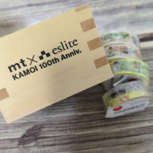 2024 Taiwan Taipei mt  eslite kamoi 100th Anniversary wooden box masking tape set
