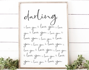 Darling I Love You Etsy
