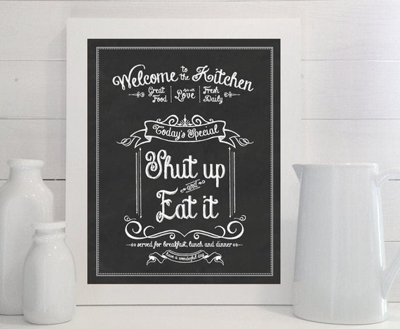 Farmhouse Kitchen Signs Wall Decor Funny Kitchen Wall Art-Kitchen