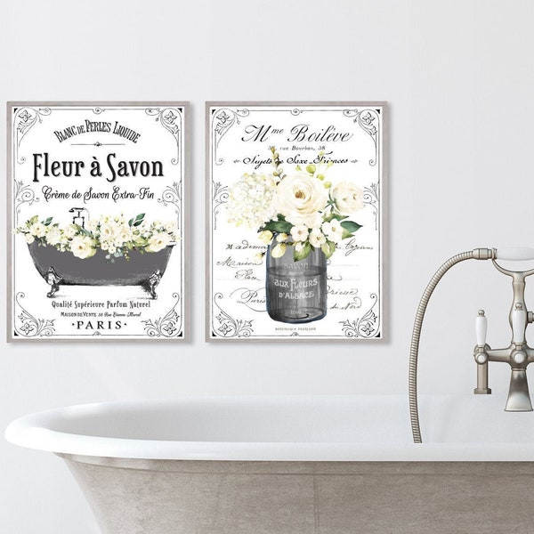 Black Bathroom Art - Etsy