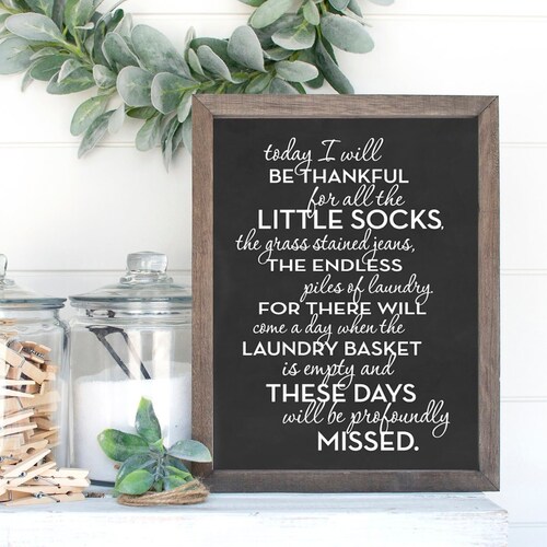 Today I Will Be Thankful For All The Little Socks Modern Etsy