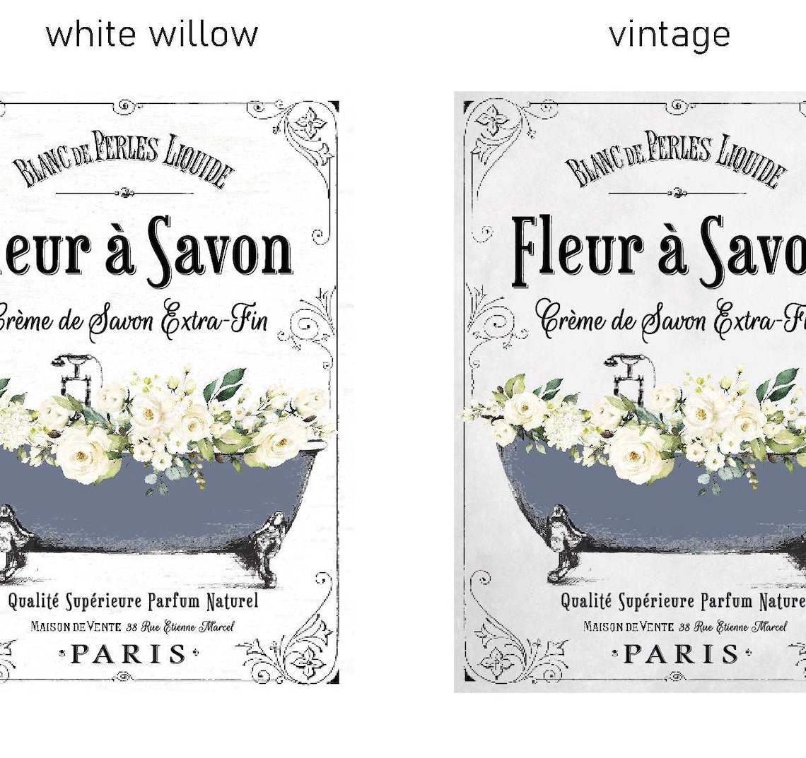 Set of 2 Navy French Bathroom Wall Art French Bathroom Decor Etsy