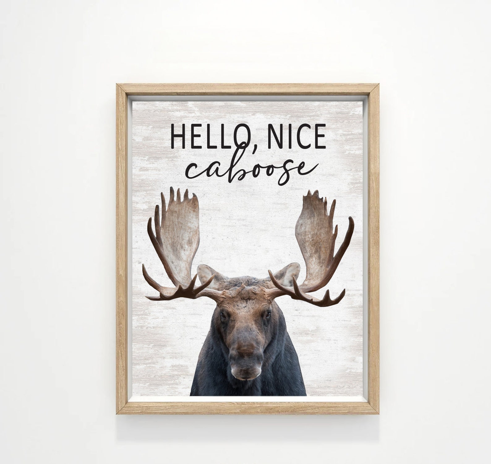Set of 3 Custom Bathroom Art Moose Bear & Deer Bathroom Etsy