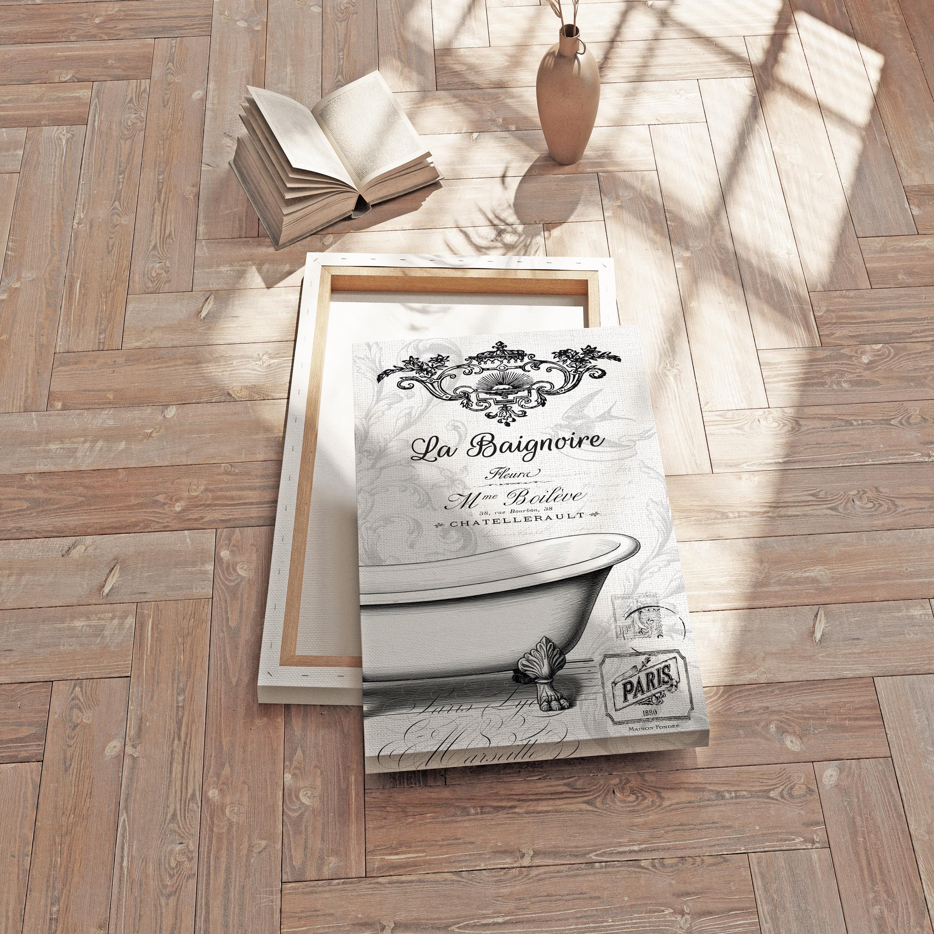 French Bathroom Wall Art Set: Vintage Parisian Decor - Etsy
