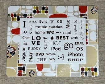 Apple Computer Rex Ray Word Magnet Puzzle Frame