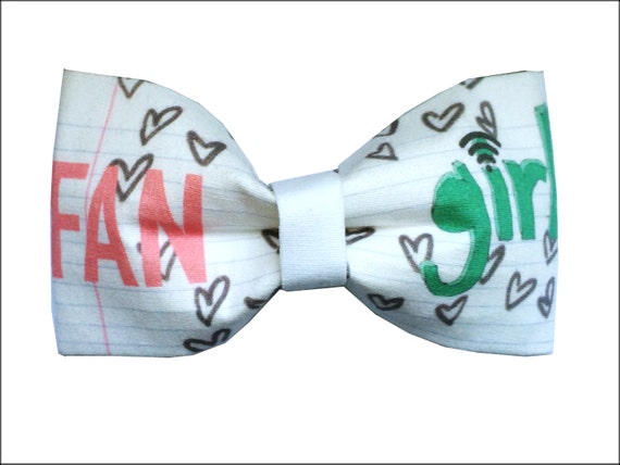Fangirl Inspired Hair Bow Or Bow Tie Doodle Tumblr Geeky Etsy