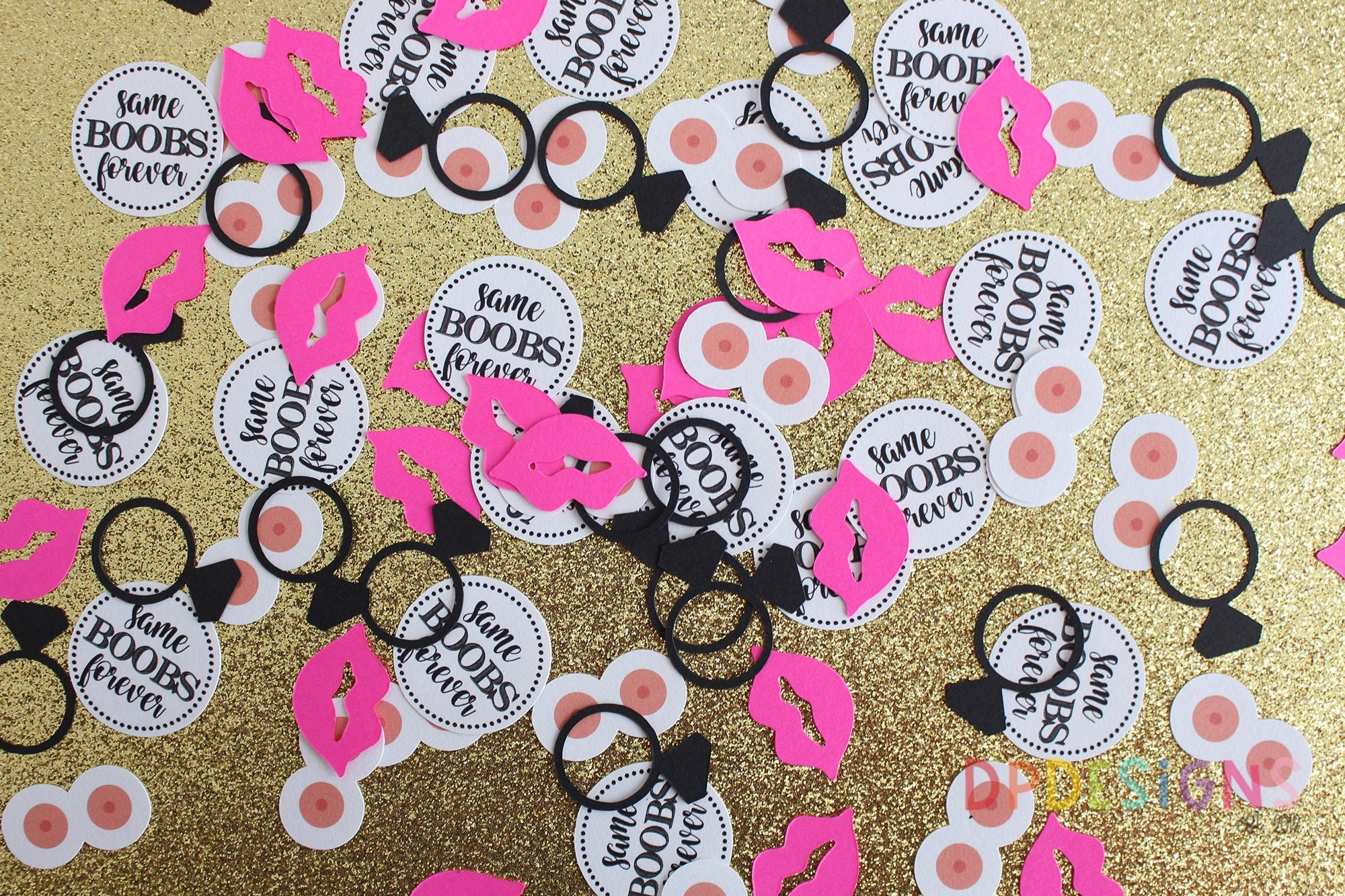 Boob Confetti, Bachelorette Party, Boob Party, Confetti, 100 Pieces