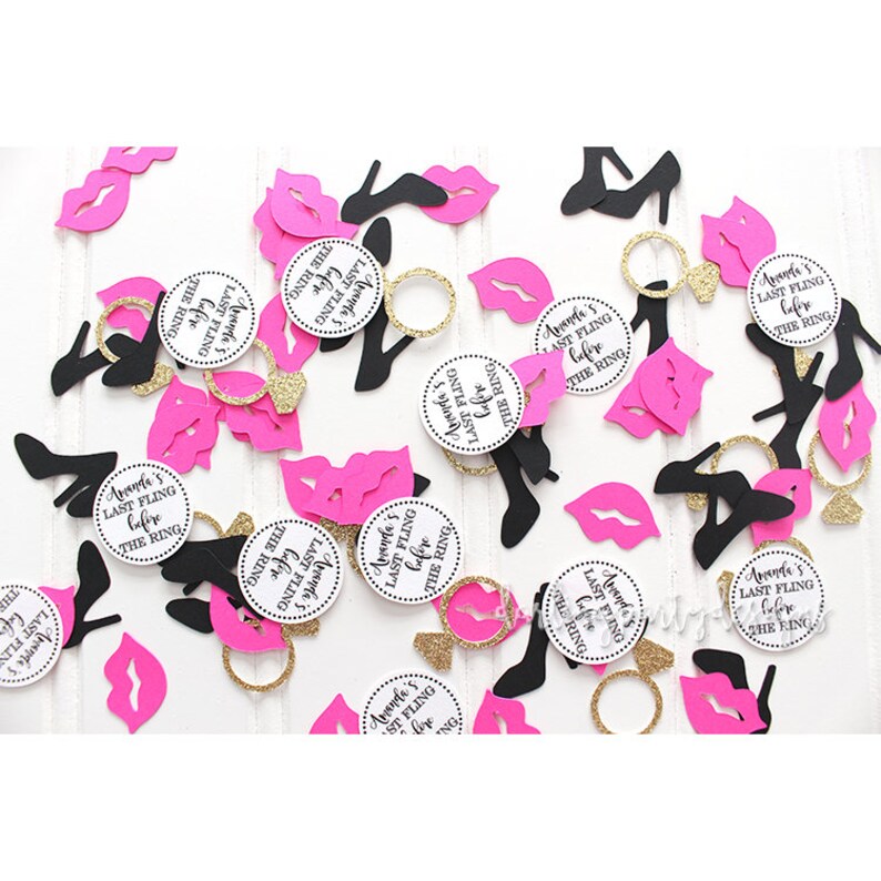 Bachelorette Confetti Personalized Bachelorette Party Decorations Confetti