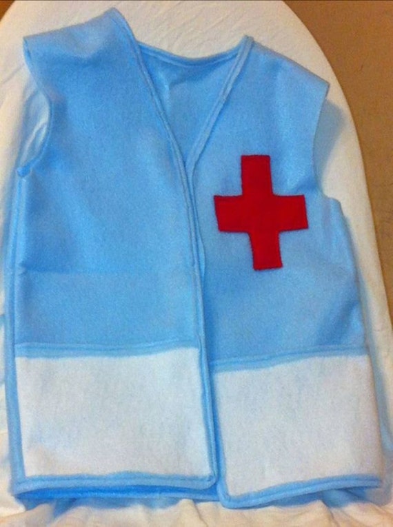 Doctor dress up vest medical role play dramatic size 24