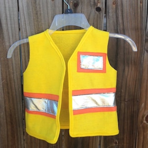 construction worker,  construction costume, construction vest for kids, safety vest for toddlers, birthday gift for toddler, dramatic play