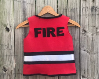 Feuerwehrmann Kostüm Kleinkind verkleiden Weste, Halloween-Kostüm, Geburtstagsgeschenk für Kleinkind, Halloween-Kostüm für Sohn