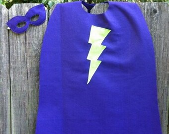 Custom Flash Kinder Superhelden Umhang und Maske Set aus Filz