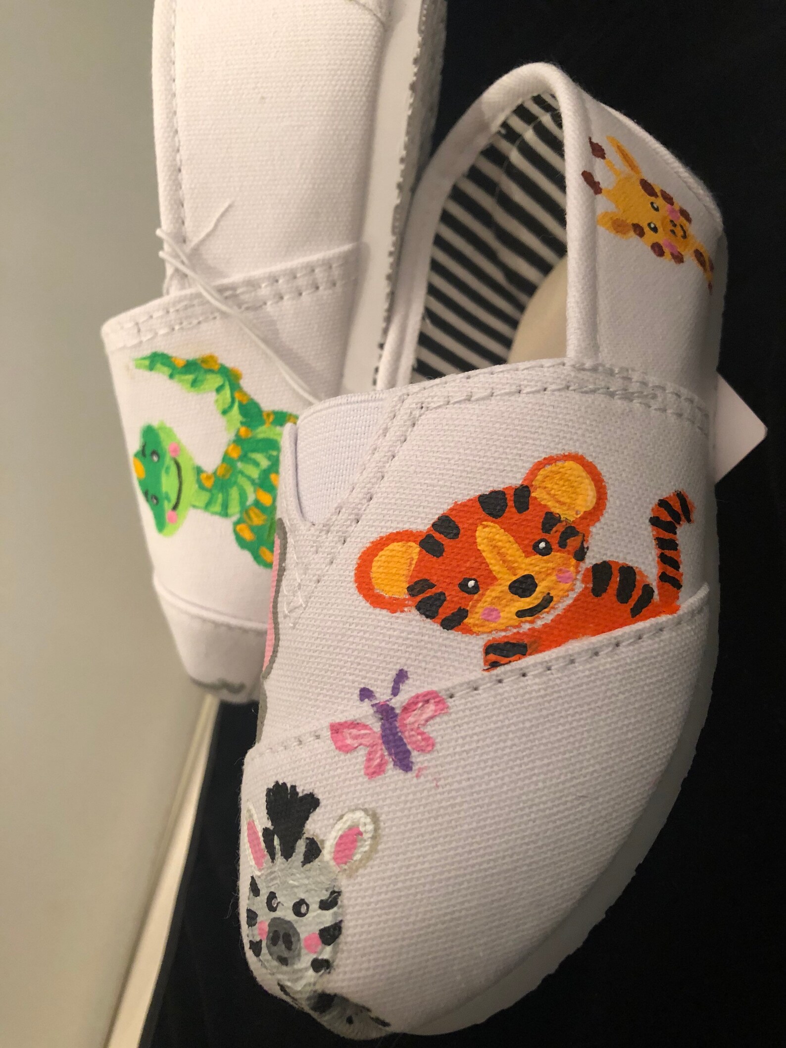 Zoo Hand Painted zoo Shoes Safari animals Toddler kid Etsy