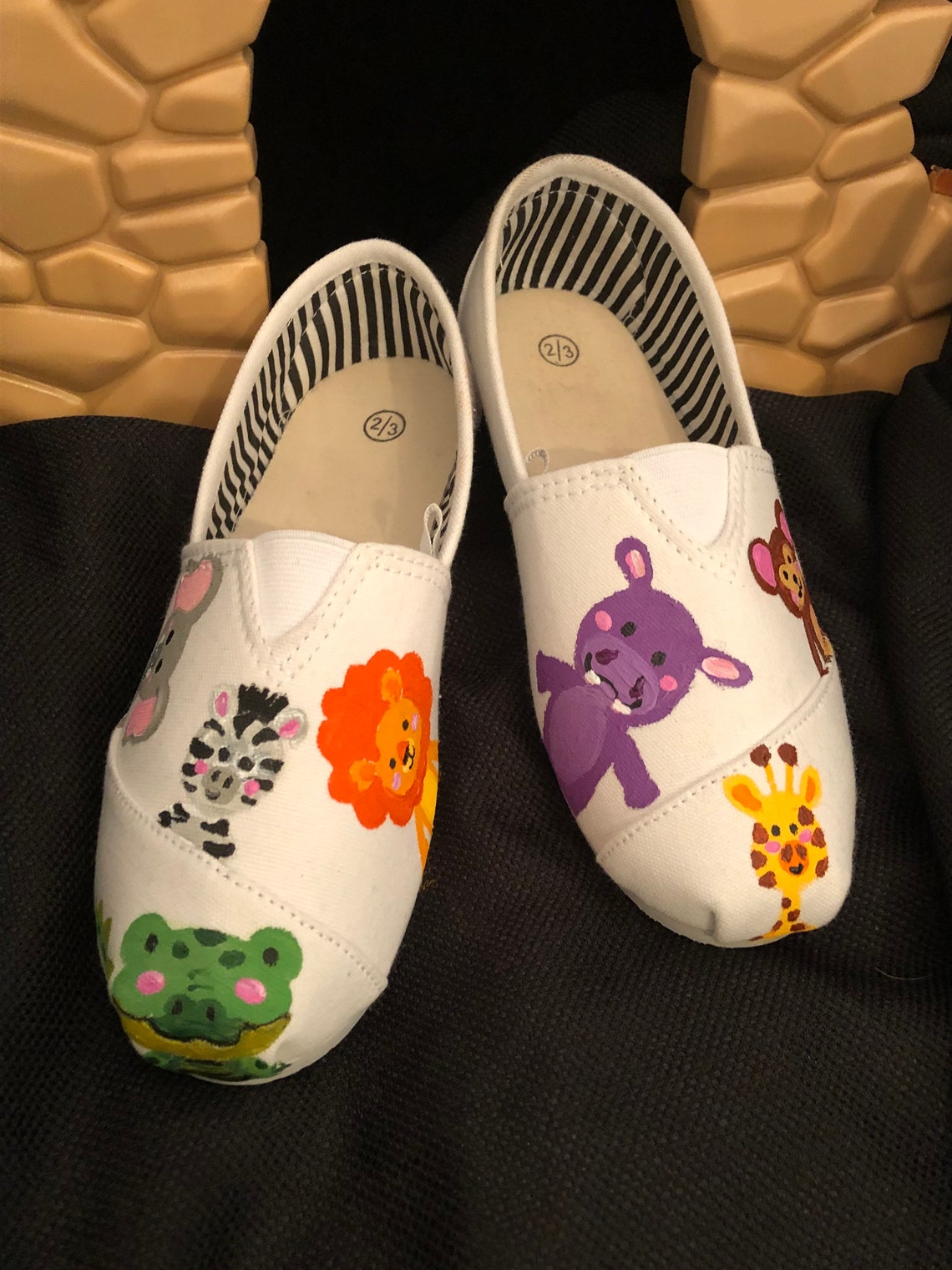 Zoo Hand Painted zoo Shoes Safari animals Toddler kid Etsy