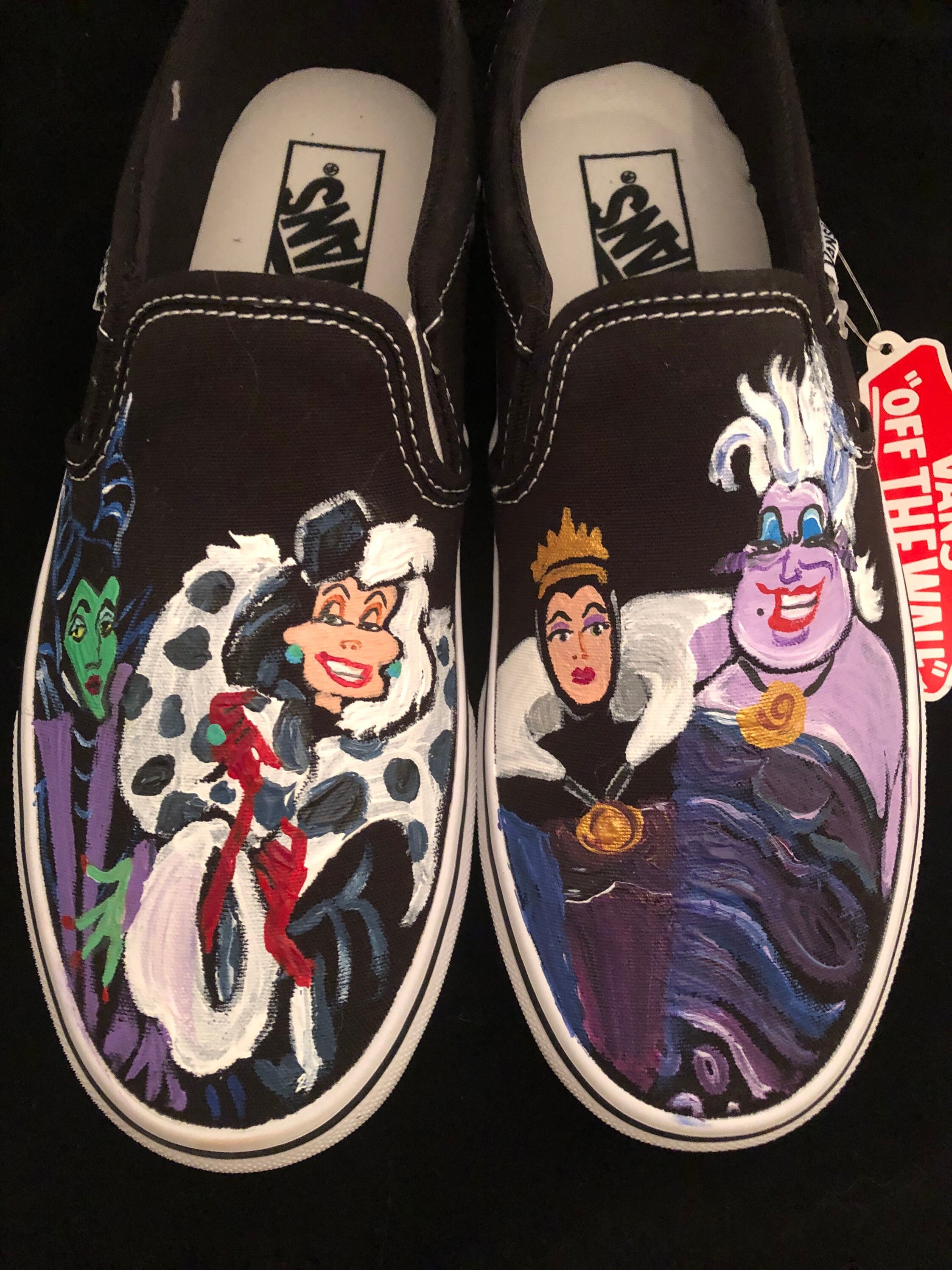Disney Villains Disney Villain Shoes Disney Hand Painted