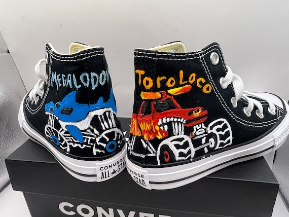 Converse with red monster hot sale