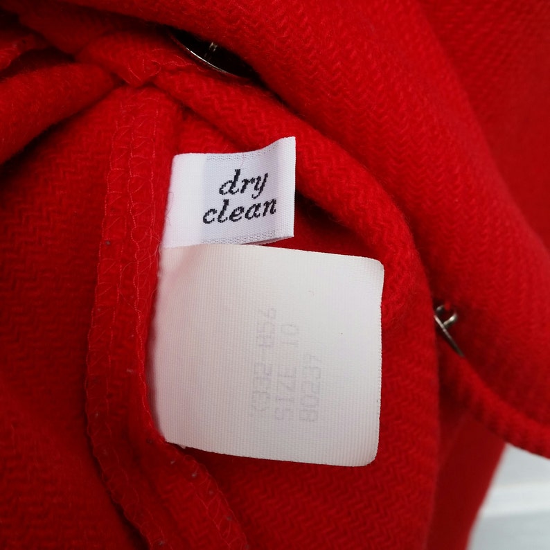 seventies Pendleton red wool fitted blazer suit coat vintage jacket