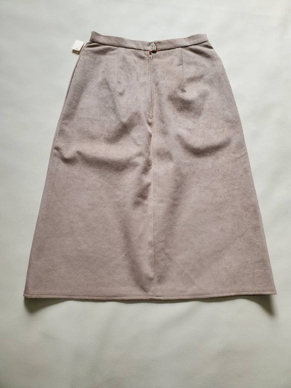 1960s skirt vintage sixties Talbot's ultrasuede s… - image 6