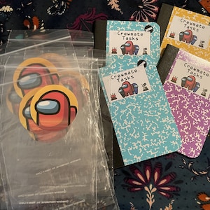 Among Us Favor Bag & Task Pad Stickers