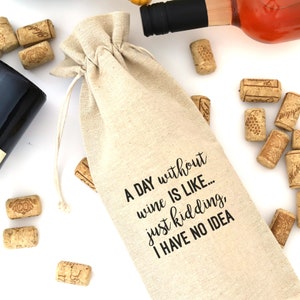 Day Without Wine Wine Bag