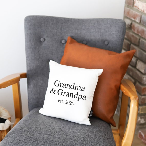 Pillow: Grandma & Grandpa est 2020 | Etsy Grandma Est. 2020 Pillow New grandma