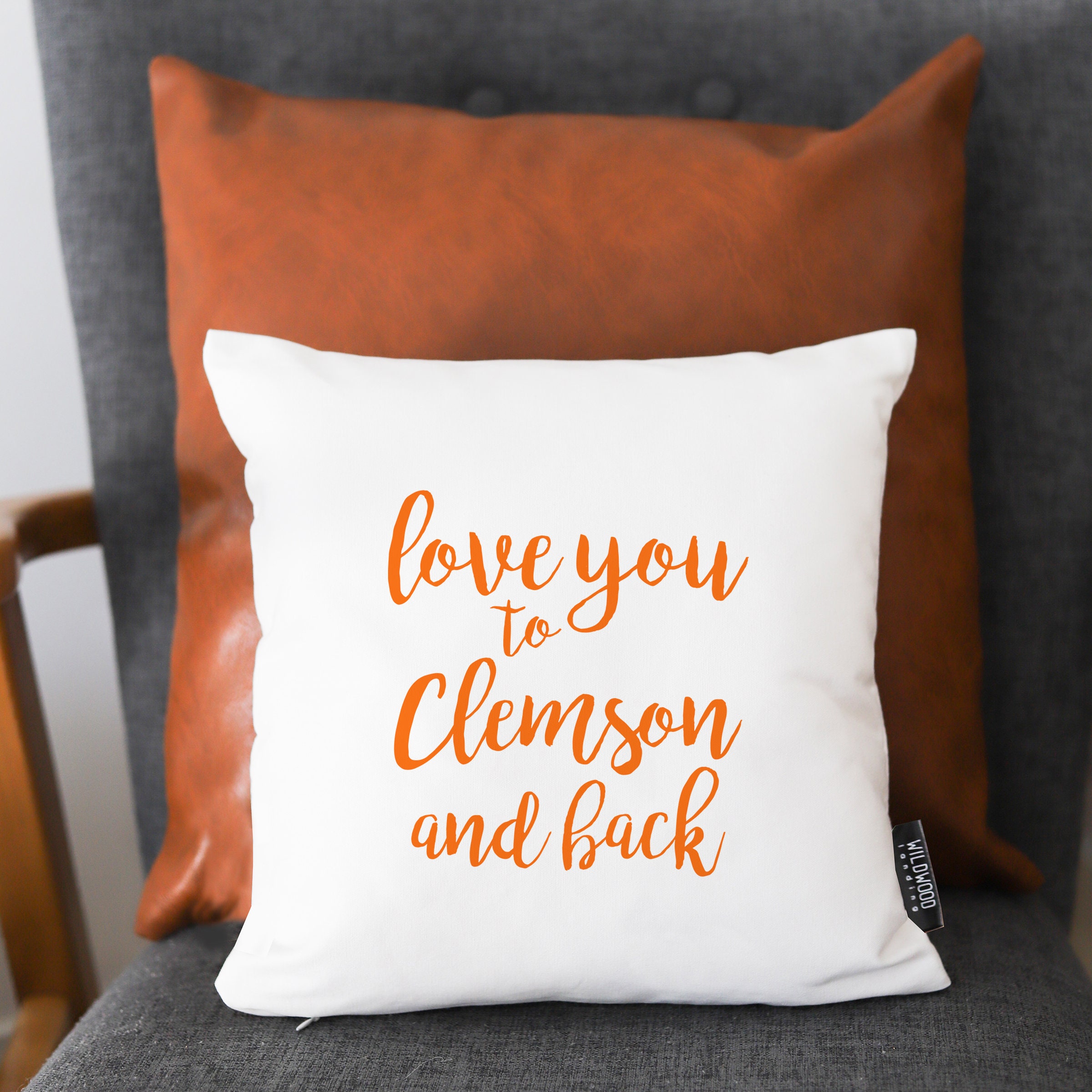 clemson throw pillows
