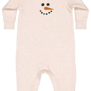 Snowman Face One Piece Fleece - EMB