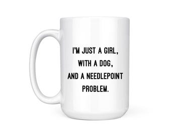 Just A Girl Needlepoint - Mug