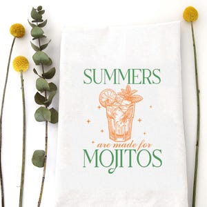 Summer Mojitos Tea Towel