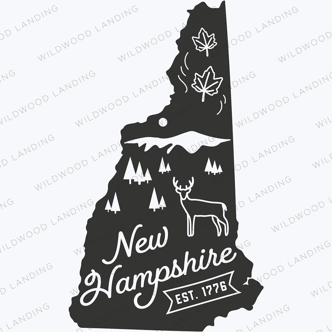 New Hampshire State Icon - Etsy