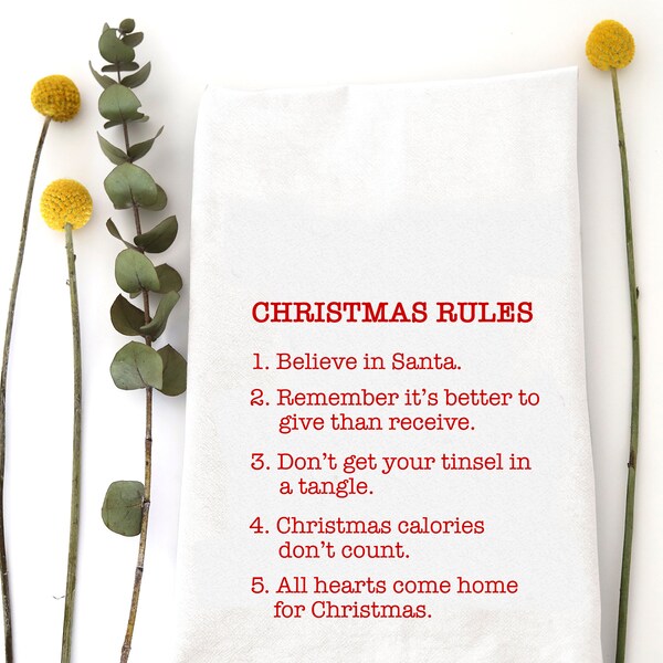 Christmas Rules Etsy