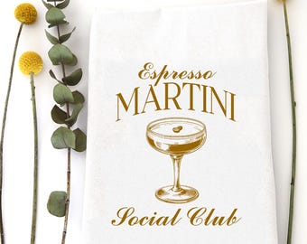 Espresso Martini Social Club - Kökshandduk