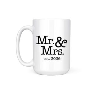 Mr & Mrs EST 2026 Mug