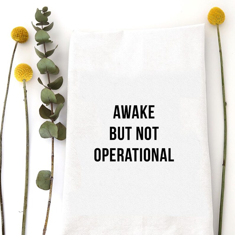 Wildwood Landing Awake Not Operational Tea Towel - Thumbnail 3
