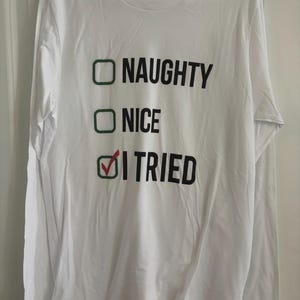 Freches, nettes, ich habe versucht, Langarm-T-Shirt - zum Verkauf