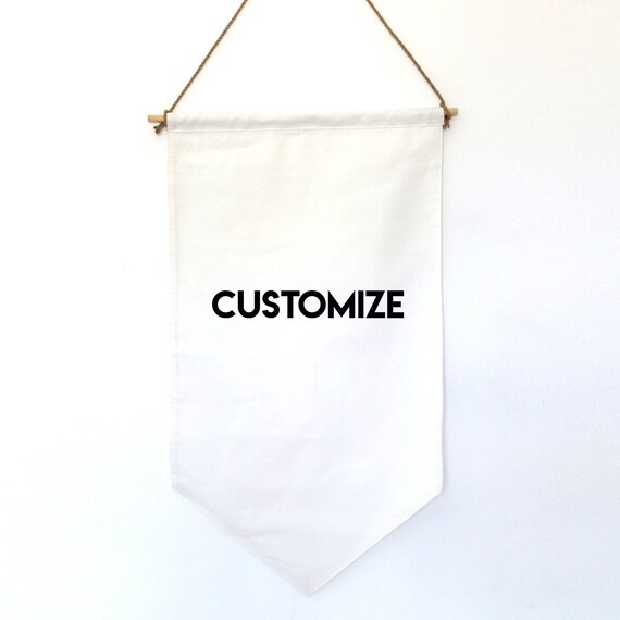 Hanging Banner Customize Small Banner Etsy