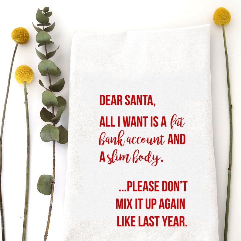 DEAR SANTA - TEA TOWEL - Thumbnail 3