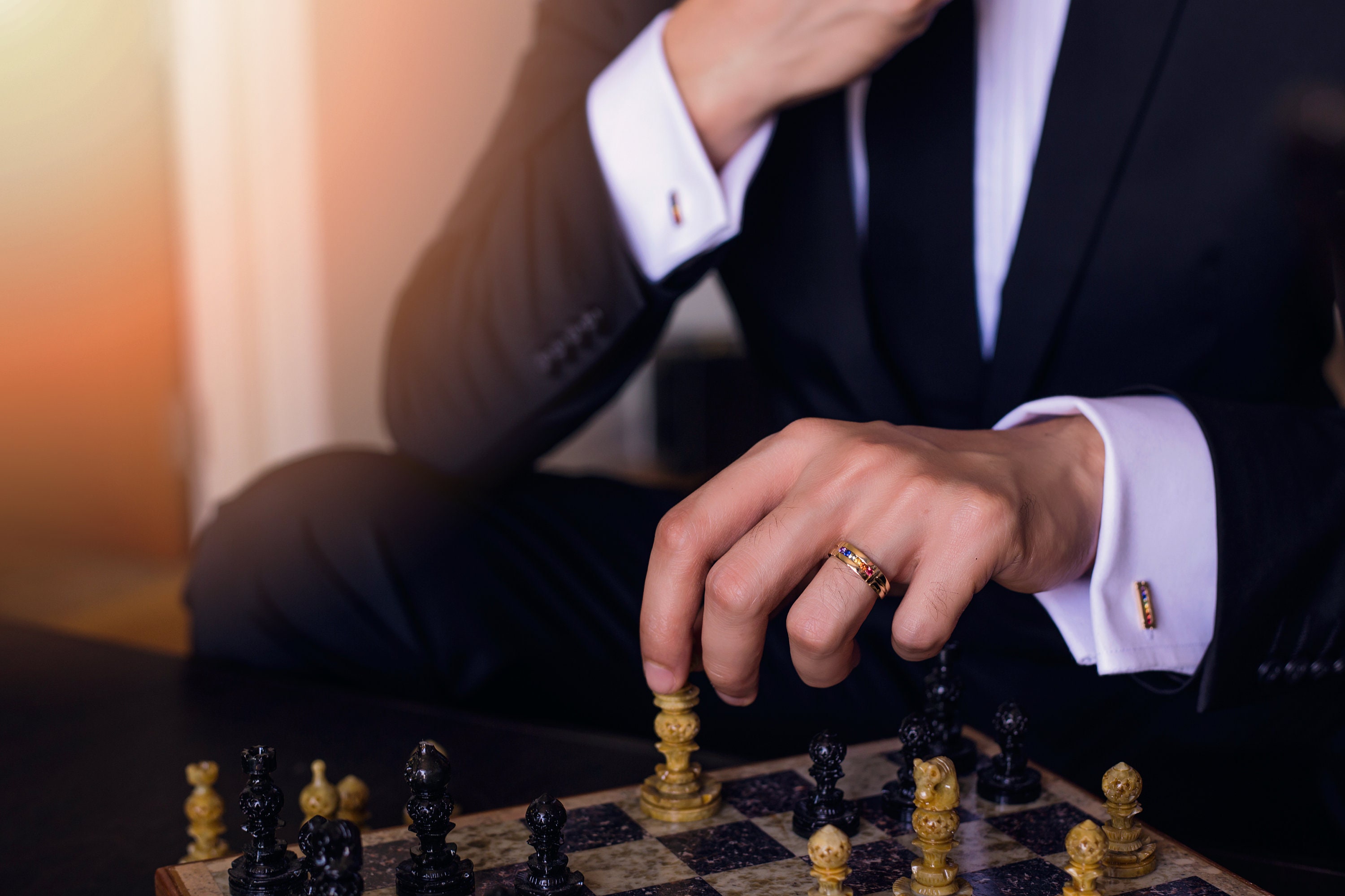 Gay Engagement Ring in 14K Gold Natural Sapphire Ring Unique Etsy