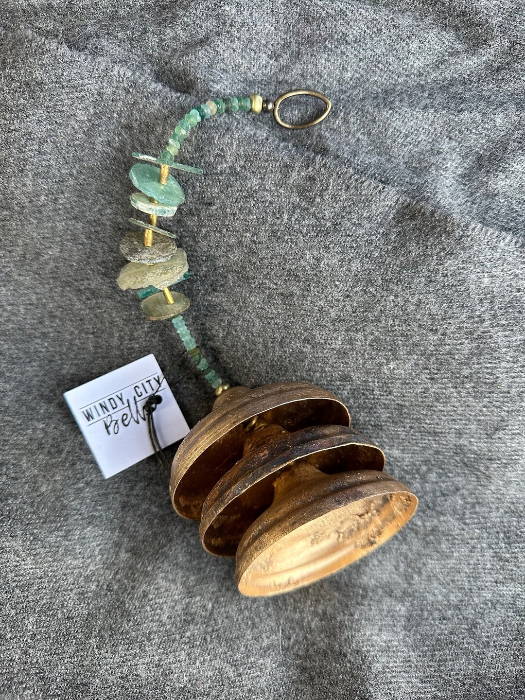 Melodic Dome Chimes, Ancient Roman Glass Chimes, Hanging Beaded Bell