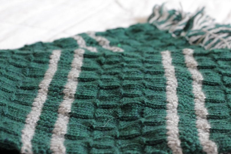 PATTERN ONLY Slytherin-Inspired Scarf Pattern Knit your own scarf image 3