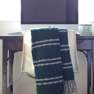 PATTERN ONLY Slytherin-Inspired Scarf Pattern Knit your own scarf image 5