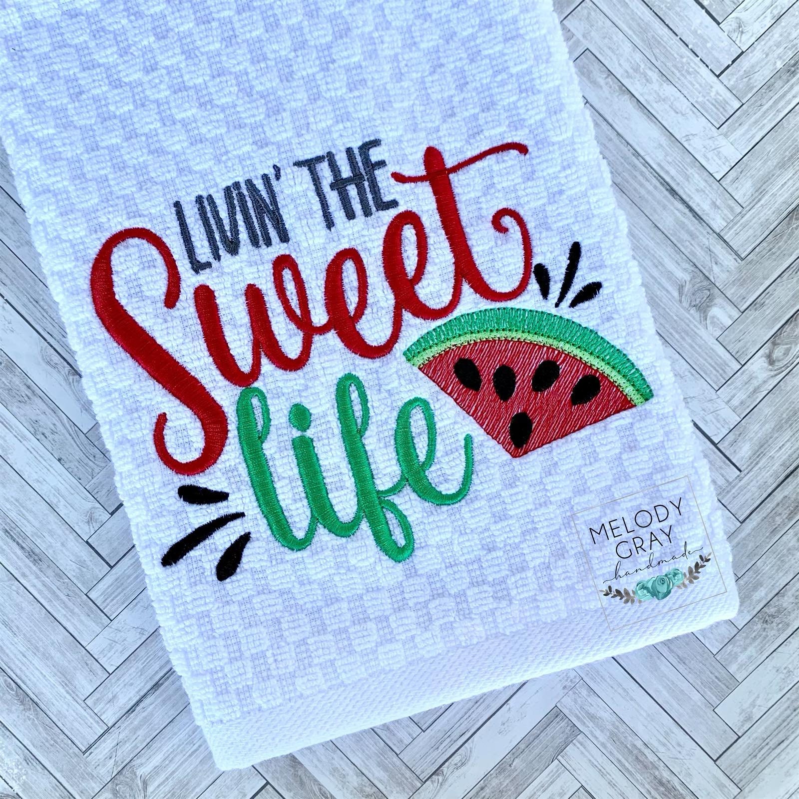 Livin' the Sweet Life 3 Sizes Included Embroidery - Etsy