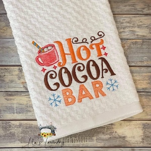 Hot Cocoa Bar - 4 sizes included - DIGITAL Embroidery DESIGN