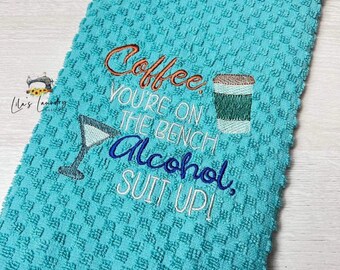 Alcohol Suit Up - 4 sizes included- Embroidery Design - DIGITAL Embroidery DESIGN