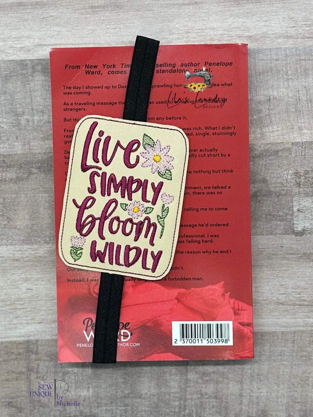 Live Simply Bloom Wildly Book Band 4x4 DIGITAL Embroidery DESIGN Etsy