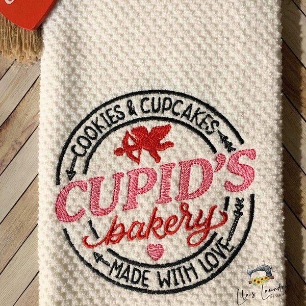Cupid's Bakery - 3 sizes included- Embroidery Design - DIGITAL Embroidery DESIGN