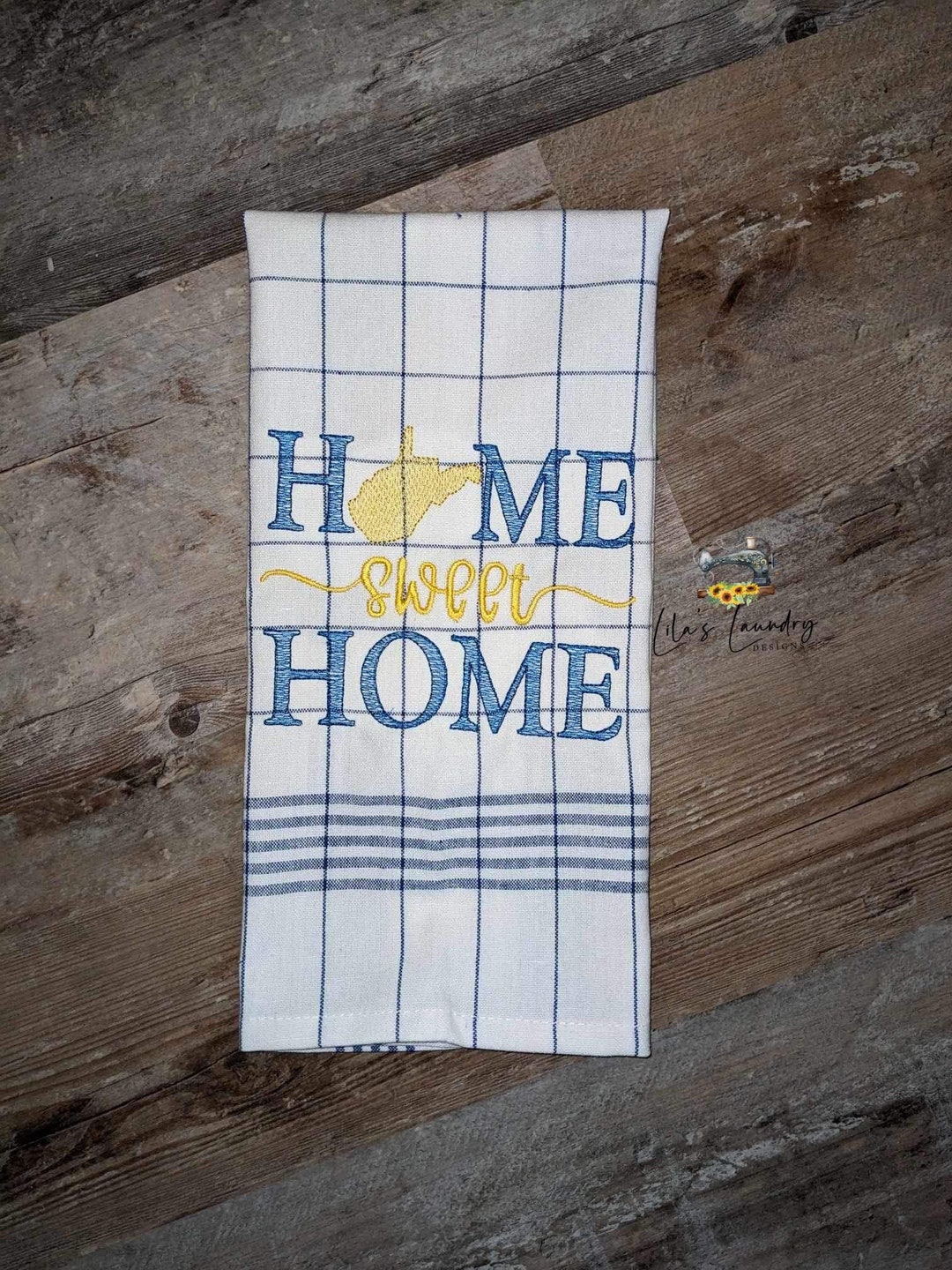 Home Sweet Home West Virginia 4 Sizes Included Embroidery Design
