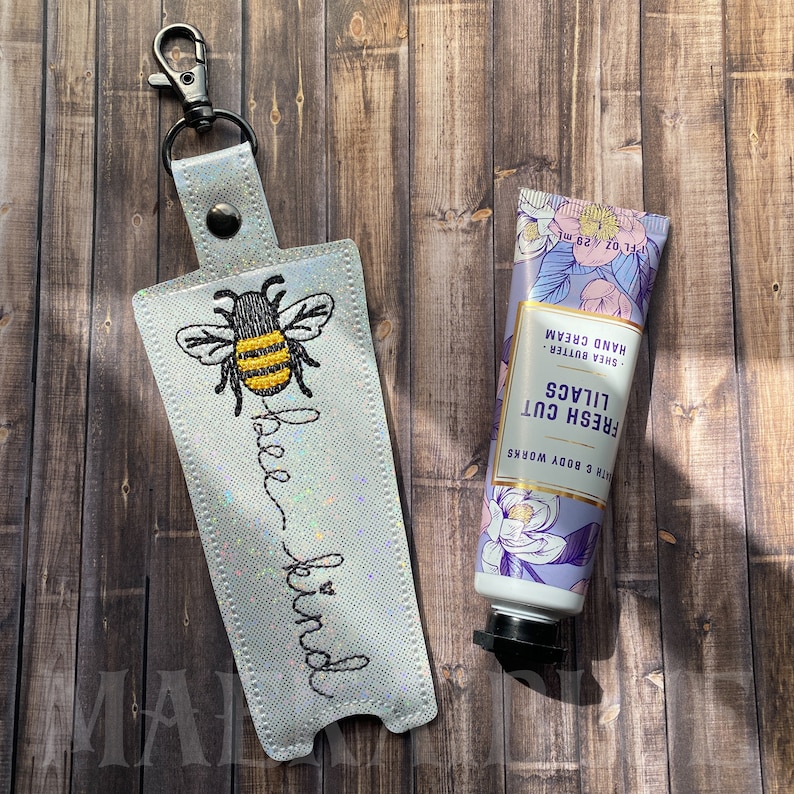 Bee Kind Hand Cream Holder 5x7 Includeddigital Embroidery Etsy